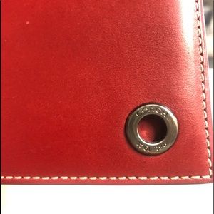 Coach Red/Leather Wallet